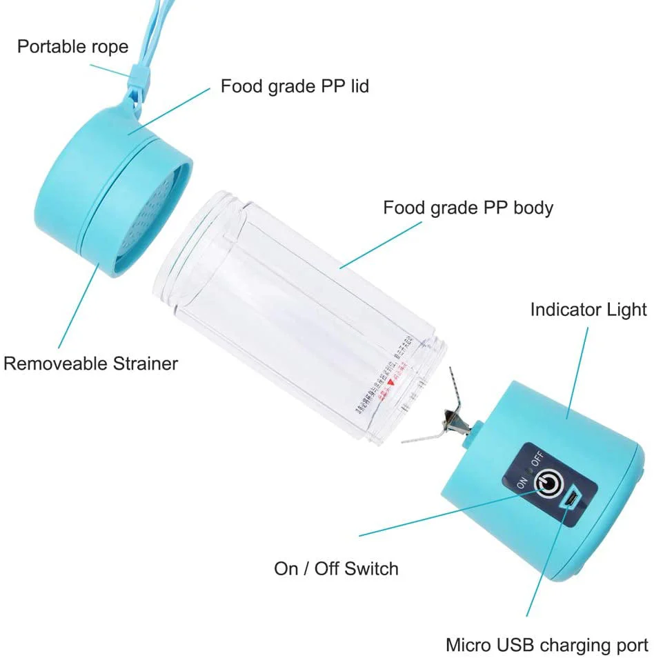 Portable Mini Juicer Blender – USB-Rechargeable & Travel-Friendly