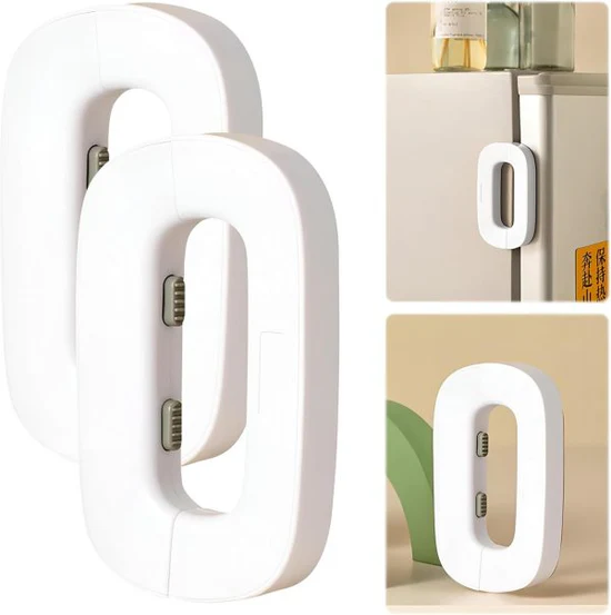 Refrigerator Door Lock Child Safety Refrigerator Double Safety Button