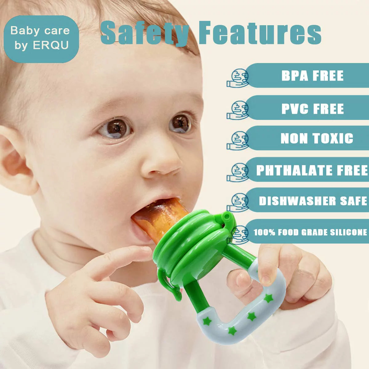 Baby Fruits Pacifier Food Feeder Baby - fruit chosni For Newborn Baby