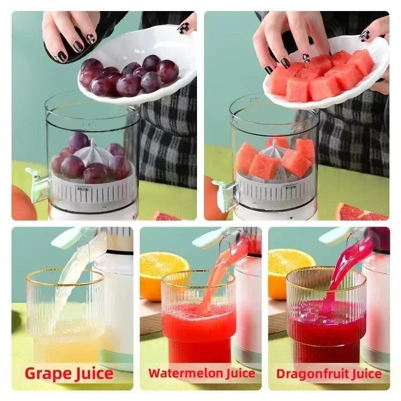 Portable Electric Citrus Juicer Hands-Free Rechargeable