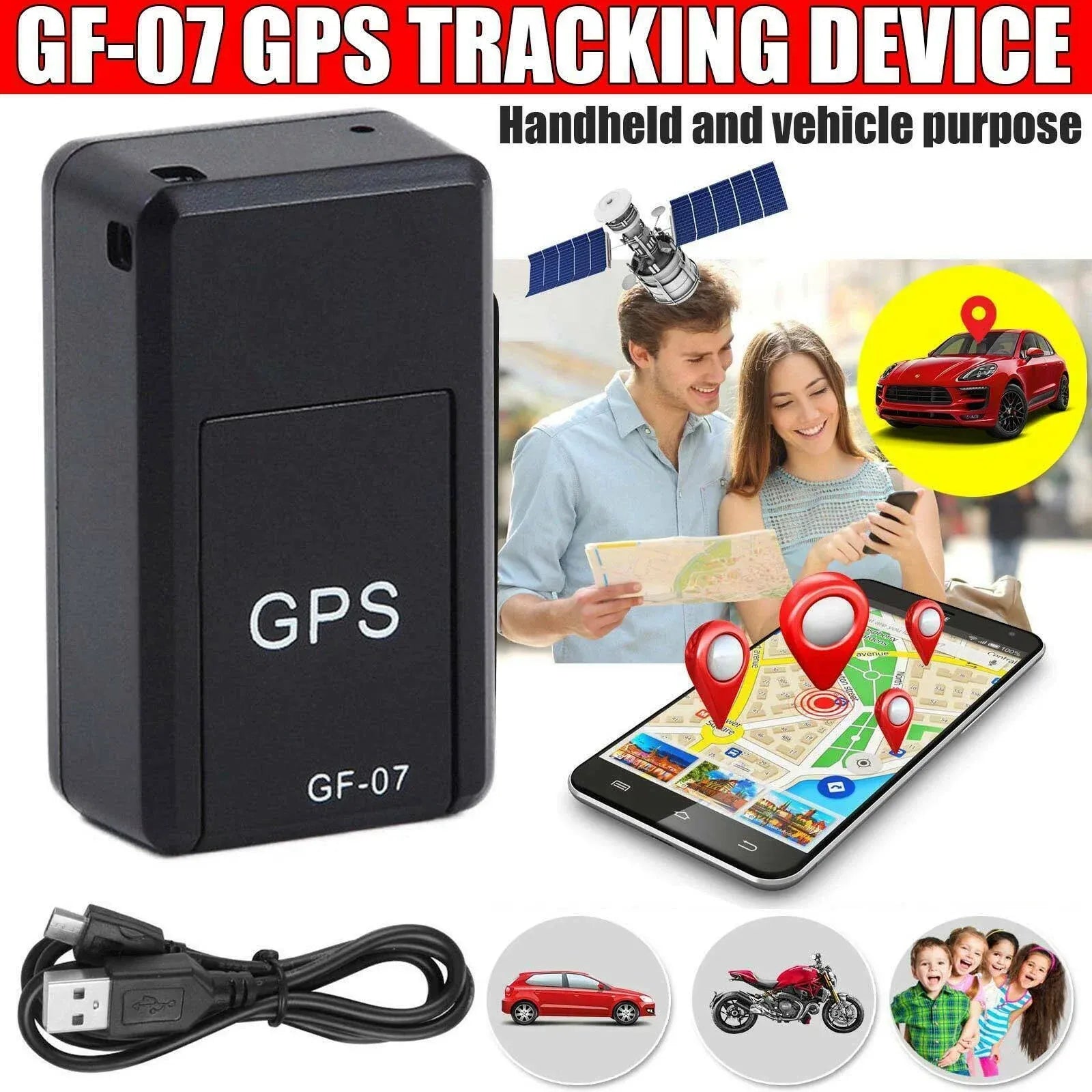 Mini Gps Tracker Car, Bike, Bicycle Real Time Tracking