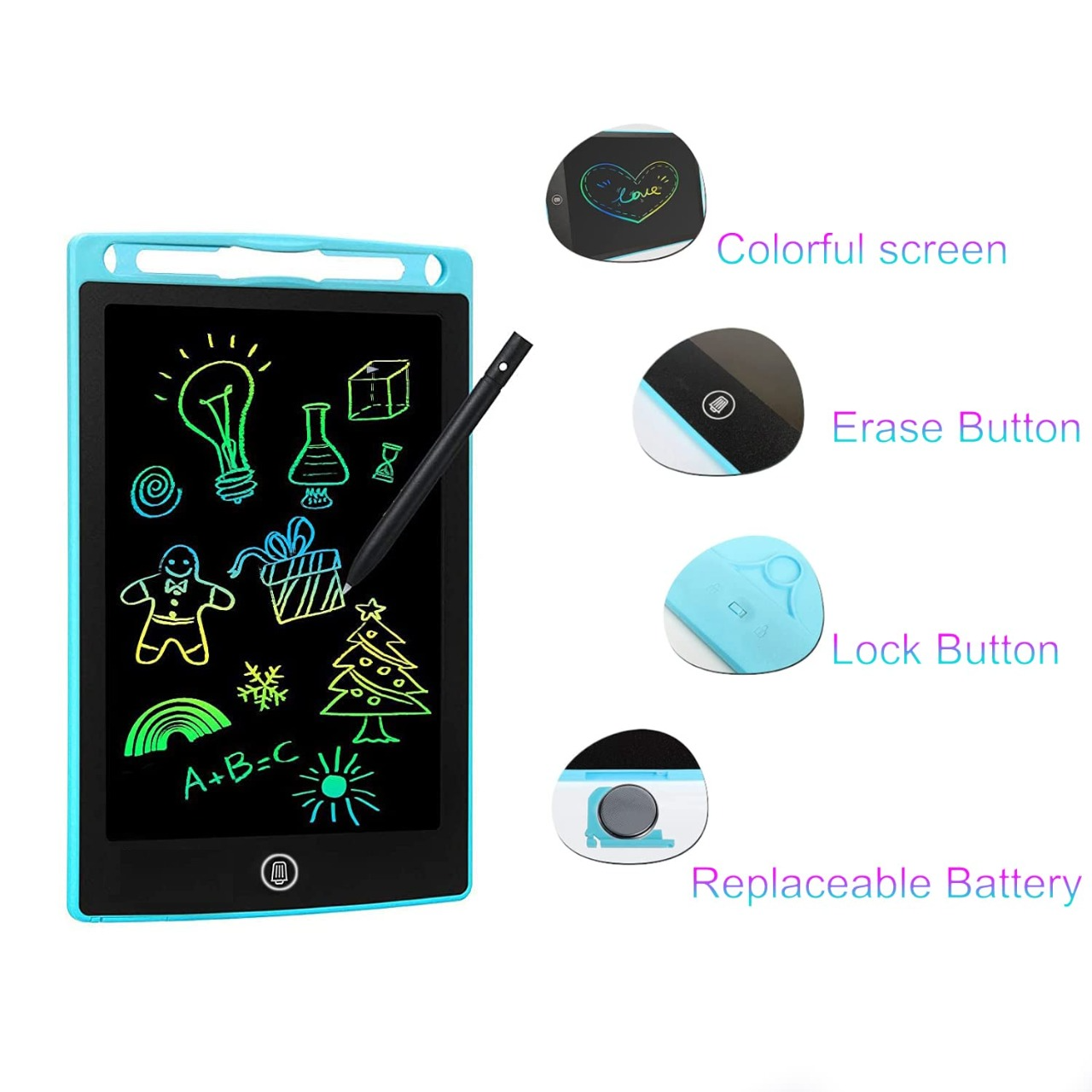 8.5 inch Multicolor Tablet Price | LCD writing tablet for kids