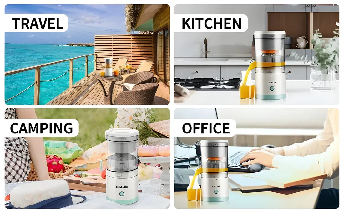 Portable Electric Citrus Juicer Hands-Free Rechargeable