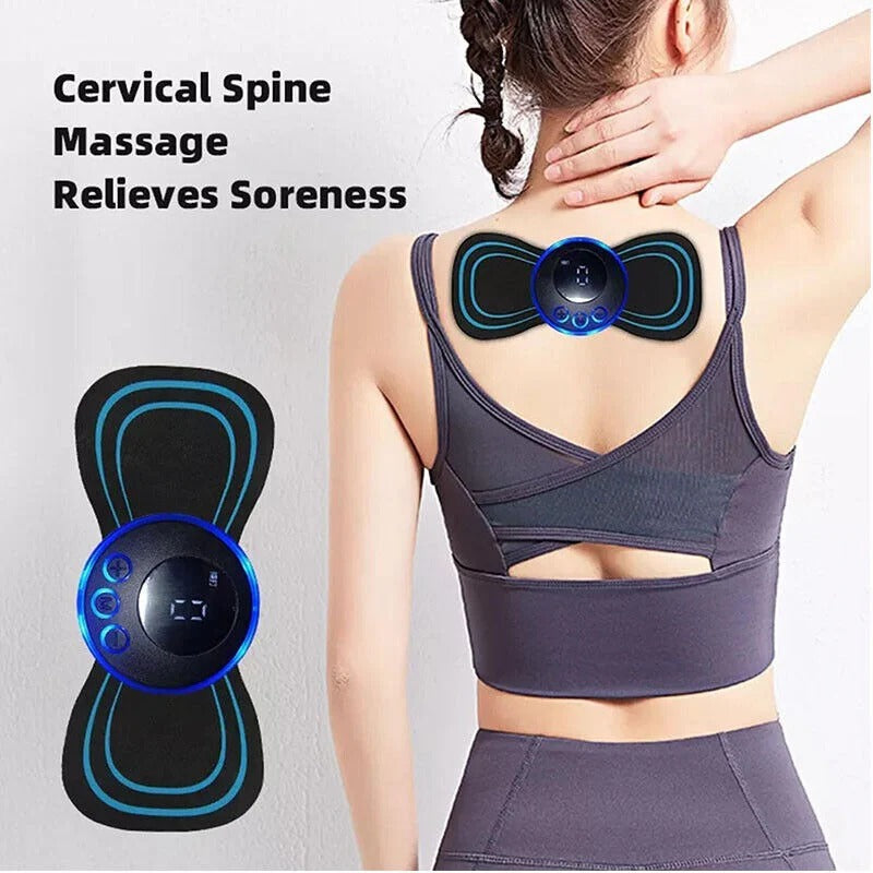 Mini Body Massager Pulse Neck Pain Relief EMS Buterfly Men & Women