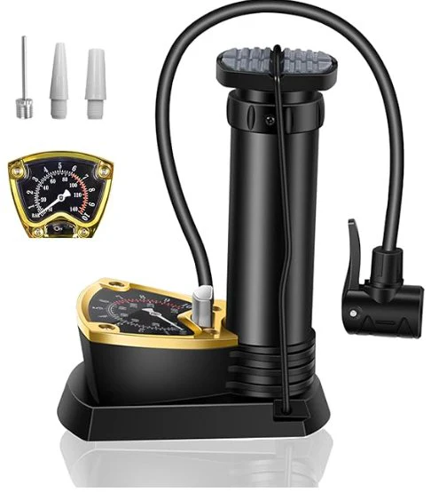 Heavy Duty Foot Pump For Bike, Ball, Scooter, Car