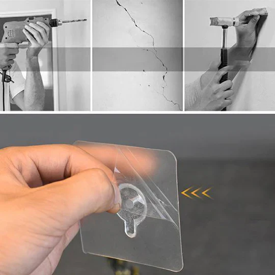 10-Pcs Punch-Free Screw Stickers