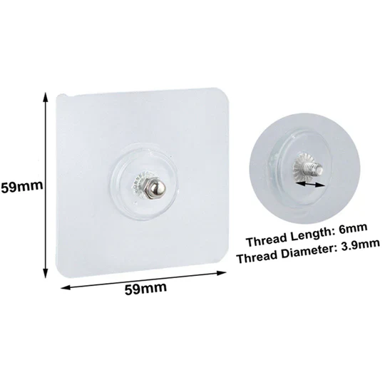 10-Pcs Punch-Free Screw Stickers