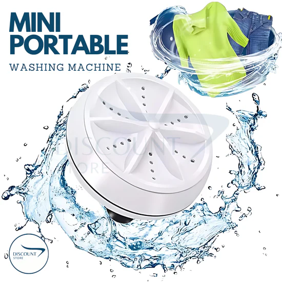 Portable Turbine Ultrasonic Washing Machine - (IMPORTED)